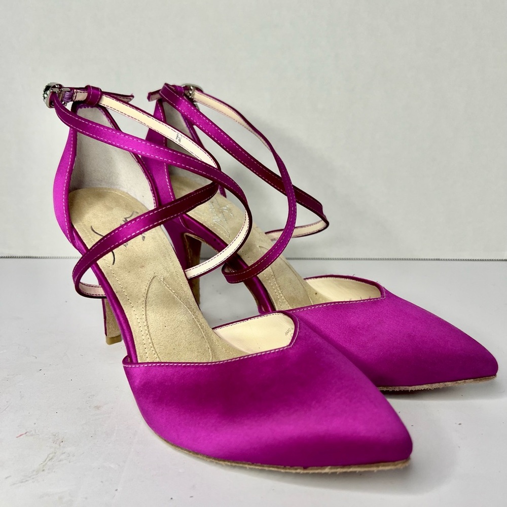Angela Nuran Milonga Shoe with Cruazda Straps and Ankle Straps